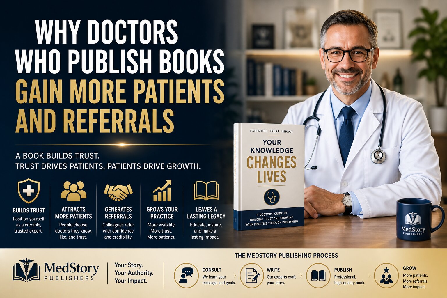 Why Doctors Who Publish Books Gain More Patients and Referrals